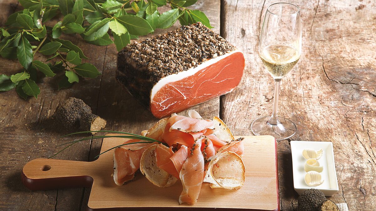 Jambon cru à la truffe